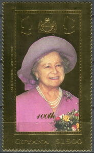 Stamp: Queen Mother Elizabeth (1900–2002) (Guyana(Queen Elizabeth the