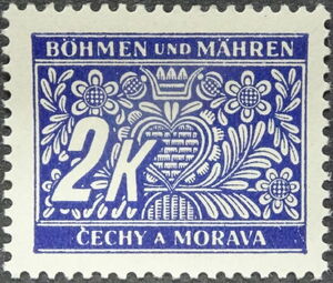 Stylized flowers and branches