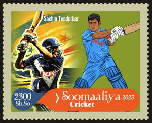 Cricket Players Sachin Tendulkar (Gold Border)