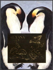 Emperor Penguins, Butterfly, Rabbit, Mushroom, Crystals