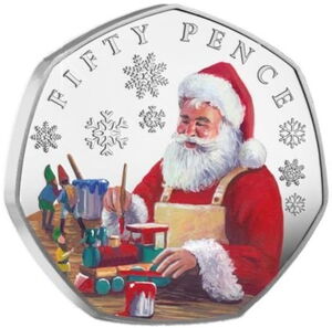 50 Pence (Father Christmas with toys)