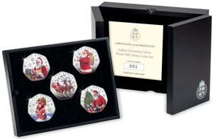 50 Pence (Father Christmas with toys)