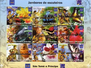 Scout Jamboree 2007 Overprinted "100 anniversario" Gold