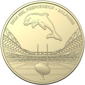 Coin: 1 Dollar (National Rugby League I - Redcliffe Dolphins ...