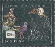 Timbre Boy Scouts Sir Baden Powell Silver Guin e Scouting 2001 