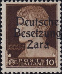 Italian Stamp Overprinted Deutsche Besetzung Zara