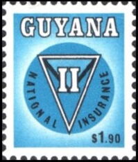 National flag in circle