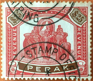 Asian Elephant (Elephas maximus) with Howdah