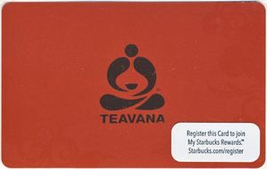 Gift Card: Teavana (Starbucks, United States of America ...