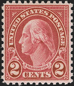 Stamp: George Washington (1732-1799), First President of the USA