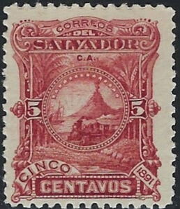 Locomotive and volcano