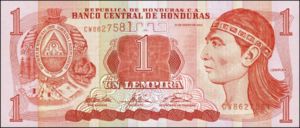 Banknote: 1 Lempira (Honduras(2000-2010 Issue) Wor:P-84c