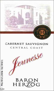 Drink Label: Baron Herzog Jeunesse Cabernet Sauvignon (Herzog Wine ...