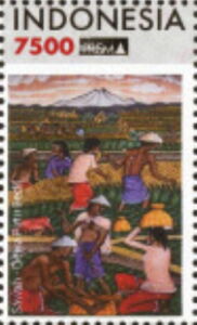 Paintings depicting life in Bali