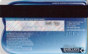 Bank Card: Barclaycard (Barclays Bank, United Kingdom of Great Britain ...