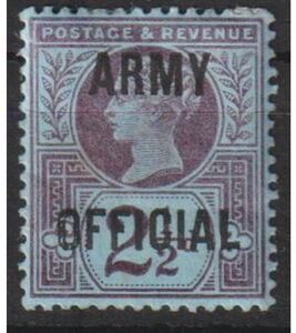 Stamp: Queen Victoria (1819-1901) - Overprint - ARMY OFFICIAL (United
