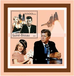 Stamp: Marilyn Monroe and John F. Kennedy (Guinea-Bissau(20th Century