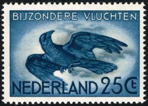 Stamp for special Flights - Carrion Crow (Corvus corone)