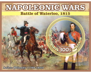 Stamp: Great People Napoleonic Wars Battle of Waterloo (Cabo Verde ...