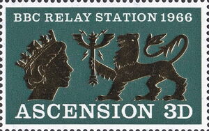 Silhouette of Queen Elizabeth II, BBC Emblem