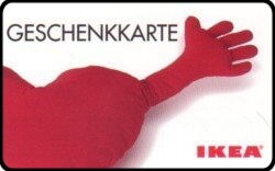 Heart pillow with hand (with "Geschenkkarte")