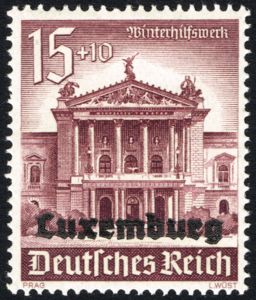 Overprint over Reich Stamp