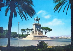 Rome. Garibaldi Monument on Janiculum Hill