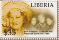 With Queen Elizabeth and Princess Margaret