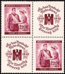 Red Cross Nurse with Wounded