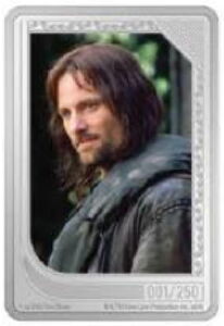 Coin: 2 Dollars (The Lord of the Rings™ - Set Emerald - Aragorn) (Niue