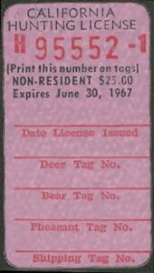 Hunting License Validation - Non-Resident