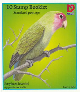 Rosy-faced Lovebird (Agapornis roseicollis)