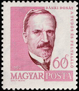 Bánki Donát (1859-1922) engineer & inventor