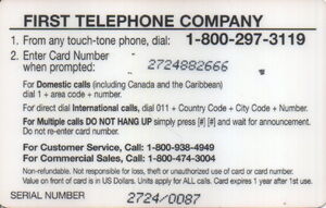 International & Domestic Calling Card