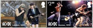 Stamp: AC/DC Performing in London, 2009/ Boston, 1978 (United Kingdom ...