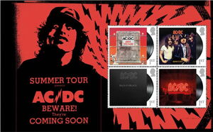 Stamp: AC/DC Prestige Booklet Pane 2 (United Kingdom of Great Britain ...