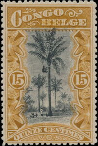 Oil Palm Trees Monolingual "CONGO BELGE"