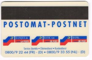 Bank Card: Postomat (BPost, BelgiumCol:BE-TP-0004