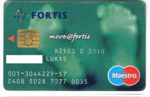 Bank Card Move Fortis Aslk Cger Fortis Bank Belgium Col Be Ms