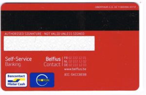 Bank Card: Red (Crédit Communal/Gemeentekrediet - DEXIA - Belfius ...