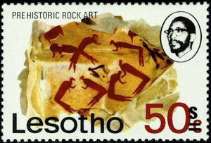 Prehistoric Rock Painting - surcharged