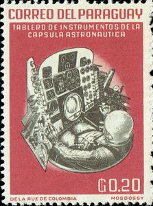 Instruments in astronaut's capsule