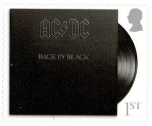 Stamp: AC/DC Album Covers : Back in Black (United Kingdom of Great ...