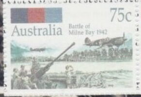 AA Gun and RAAF Kittyhawk, Milne Bay