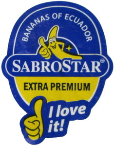 Sabrostar I love it fruit sticker