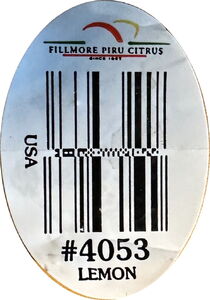 Fruit Sticker: Fillmore Piru Citrus #4053 (United States of AmericaCol ...
