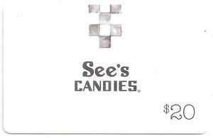 Gift Card: See's (See's Candies, United States of America(See's Candies ...