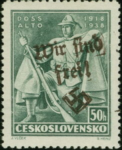Battle in Bachmac (Russia), overprinted