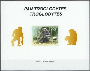 WWF - Central Chimpanzee Gold Impressions