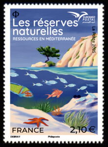 Stamp: Euromed 2025 : Nature Reserves (FranceCol:FR 2025.07.15-02 📮